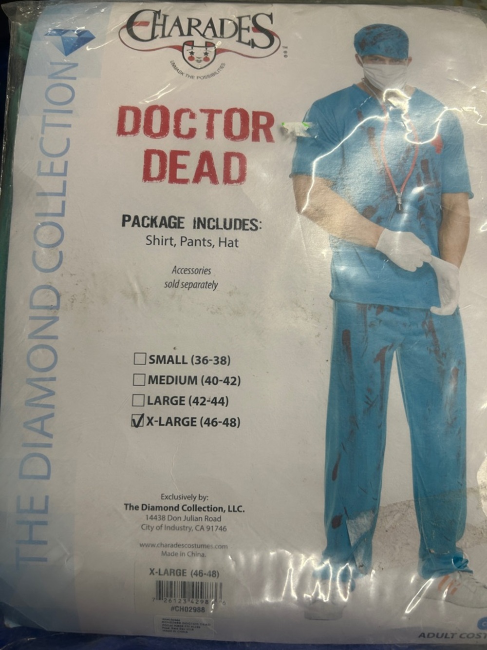 Charades Men Doctor DeadAdult Sized Costumes